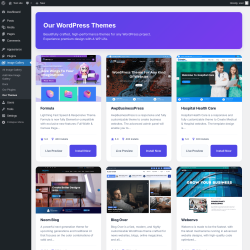Page screenshot: Image Gallery &rarr; Our Themes
