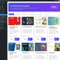 Page screenshot: Image Gallery &rarr; Our Plugins
