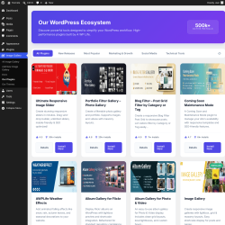 Page screenshot: Image Gallery &rarr; Our Plugins