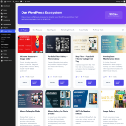Page screenshot: Image Gallery &rarr; Our Plugins