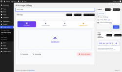 Page screenshot: Image Gallery &rarr; Add Image Gallery