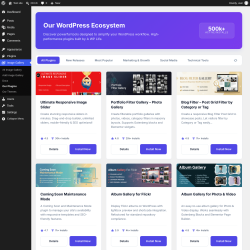 Page screenshot: Image Gallery &rarr; Our Plugins