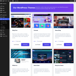 Page screenshot: Image Gallery &rarr; Our Themes