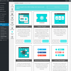 Page screenshot: Newsletter by Supsystic → Featured Plugins