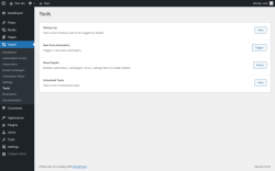 Page screenshot: Noptin → Tools