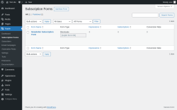 Page screenshot: Noptin → Subscription Forms