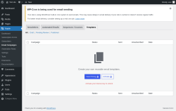 Page screenshot: Noptin → Email Campaigns → Templates
