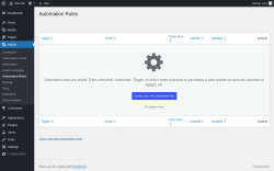 Page screenshot: Noptin → Automation Rules