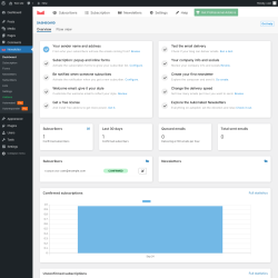 Page screenshot: Newsletter