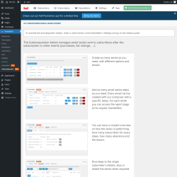 Page screenshot: Newsletter &rarr; Autoresponder Pro