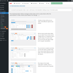 Page screenshot: Newsletter &rarr; Autoresponder Pro