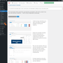 Page screenshot: Newsletter &rarr; Automated Pro