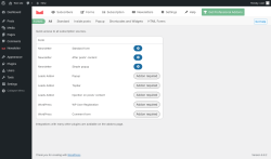Page screenshot: Newsletter → Forms
