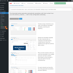 Page screenshot: Newsletter &rarr; Automated Pro
