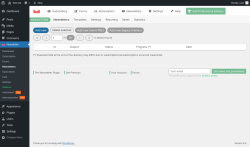 Page screenshot: Newsletter &rarr; Newsletters