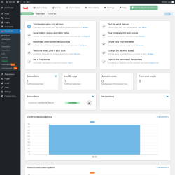 Page screenshot: Newsletter