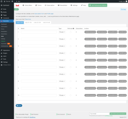 Page screenshot: Newsletter &rarr; Lists