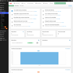 Page screenshot: Newsletter