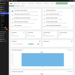 Page screenshot: Newsletter