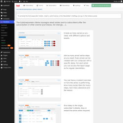 Page screenshot: Newsletter &rarr; Autoresponder Pro