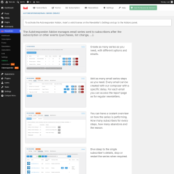 Page screenshot: Newsletter &rarr; Autoresponder Pro