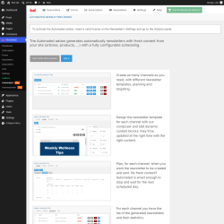 Page screenshot: Newsletter &rarr; Automated Pro