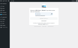 Page screenshot: ‹ Test site — WordPress