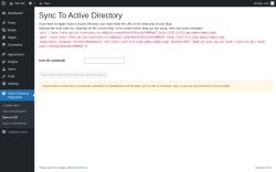 Page screenshot: Active Directory Integration → Sync to AD
