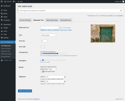 Page screenshot: Next Watermark &rarr; Watermark Text