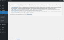 Page screenshot: Next-Cart Migration → Extra Services
