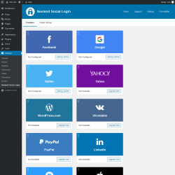 Page screenshot: Settings &rarr; Nextend Social Login