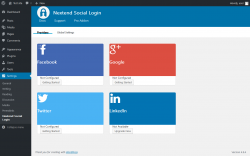 Page screenshot: Settings &rarr; Nextend Social Login