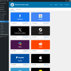 Page screenshot: Settings &rarr; Nextend Social Login
