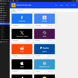 Page screenshot: Settings &rarr; Nextend Social Login