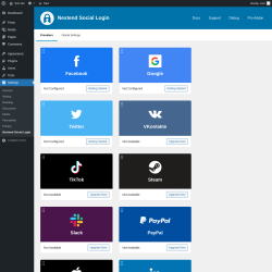 Page screenshot: Settings &rarr; Nextend Social Login