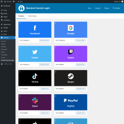 Page screenshot: Settings &rarr; Nextend Social Login