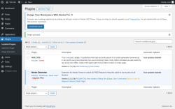 Page screenshot: Plugins &lsaquo; Test site &mdash; WordPress