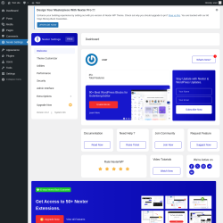 Page screenshot: Nexter Settings