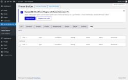 Page screenshot: Nexter Extension &rarr; Theme Builder &rarr; 404