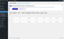 Page screenshot: Nexter Extension &rarr; Theme Builder &rarr; Header