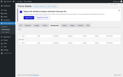 Page screenshot: Nexter Extension &rarr; Theme Builder &rarr; Breadcrumb