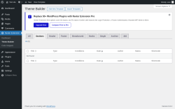 Page screenshot: Nexter Extension &rarr; Theme Builder &rarr; Sections