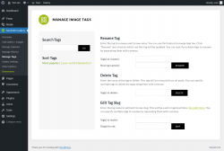 Page screenshot: NextGEN Gallery &rarr; Manage Tags