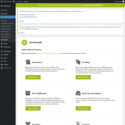 Page screenshot: NextGEN Gallery &rarr; Extensions