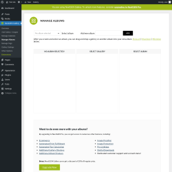 Page screenshot: NextGEN Gallery &rarr; Manage Albums