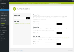 Page screenshot: NextGEN Gallery &rarr; Manage Tags