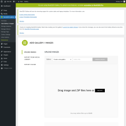 Page screenshot: NextGEN Gallery &rarr; Add Gallery / Images