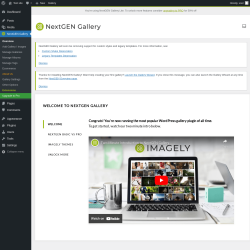 Page screenshot: NextGEN Gallery &rarr; Overview