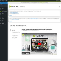 Page screenshot: Overview &lsaquo; Test site &mdash; WordPress
