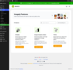 Page screenshot: Imagely &rarr; Features
